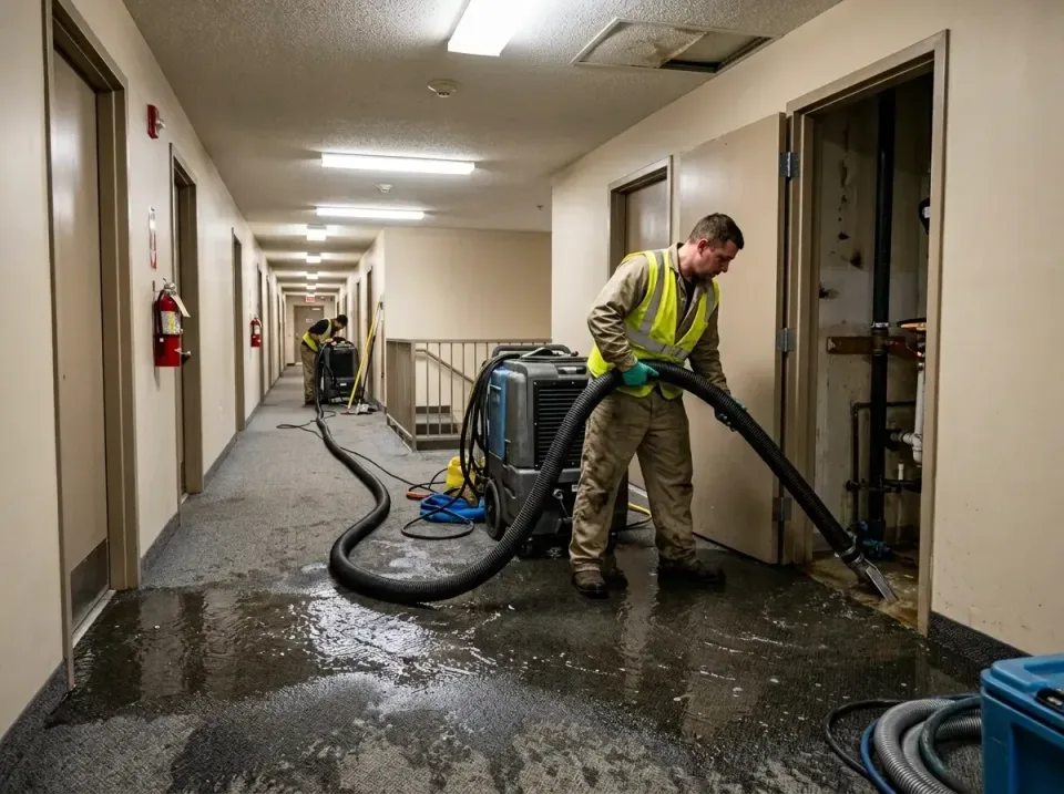 multi-unit-apartment-hallway-f-005 — frequently asked questions, Emergency Burst Pipe Water Extraction & Removal in Margaret…